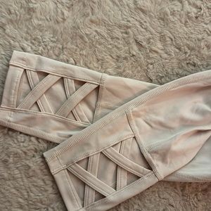 Apana - Ballerina pink lace-up style leggings - XS